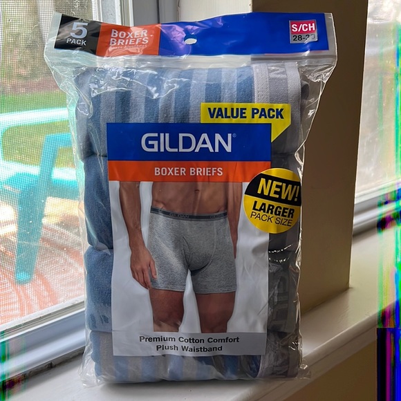 Gilden five pack boxer briefs size small 28–30 premium cotton comfort. - Picture 7 of 7